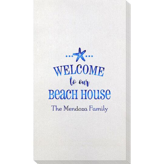 Welcome to Our Beach House Bamboo Luxe Guest Towels